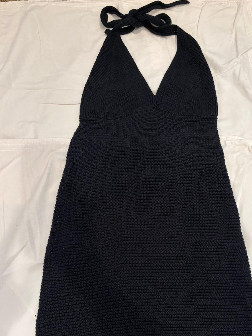 wild fable Black Knit Halter Swim Coverup